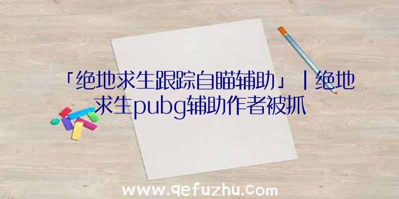 「绝地求生跟踪自瞄辅助」|绝地求生pubg辅助作者被抓